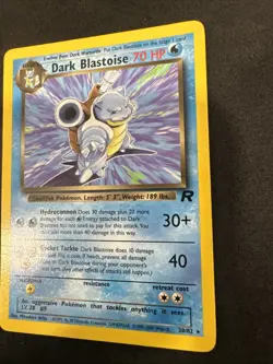 Pokemon TCG Dark Blastoise 20/82 Rare Non-Holo Team Rocket WOTC LP - Image 2