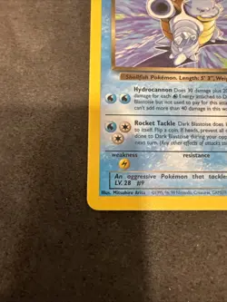 Pokemon TCG Dark Blastoise 20/82 Rare Non-Holo Team Rocket WOTC LP - Image 3