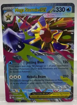 MEGA STARMIE EX 021/088 DOUBLE RARE PERFECT ORDER POKEMON NM - Image 1