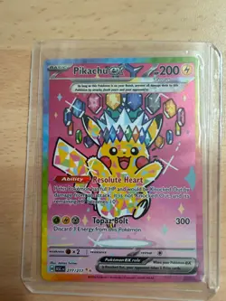 Pokemon TCG Pikachu EX 277/217 - Image 1