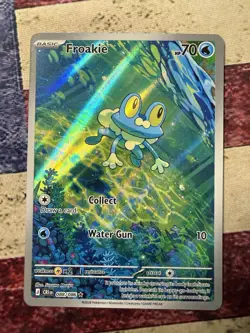 Pokemon Froakie 088/086 Mega Evolution Chaos Rising Illustration Rare - Image 1