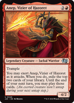 Anep, Vizier of Hazoret (Anime) [Foundations Jumpstart] Magic MTG - Image 1