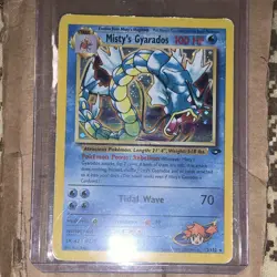 Misty's Gyarados 13/132 Gym Heroes Holo Rare 100HP English 2000 - Image 1