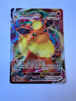 Pokemon TCG Flareon Vmax SWSH07: Evolving Skies 018/203 Ultra Rare Pokemon NM - Image 1