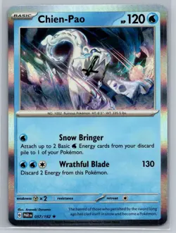 Chien-Pao #057/182 SV04: Paradox Rift Holo Rare - Pokemon Cards G36 - Image 1