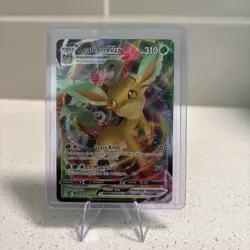 Leafeon VMAX 008/203 SWSH07 Evolving Skies Ultra Rare Full Art Holo Pokemon TCG! - Image 3