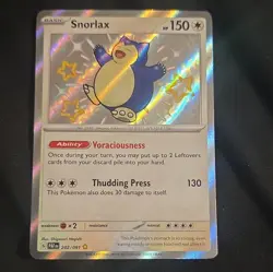 Pokemon TCG Snorlax 202/091 SV: Paldean Fates Full Art Holo English 150 HP - Image 1