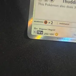 Pokemon TCG Snorlax 202/091 SV: Paldean Fates Full Art Holo English 150 HP - Image 5