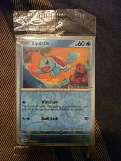 Squirtle 007/165 Pokemon Center Stamped Promo Holo 151 Pokemon SEALED - Image 1