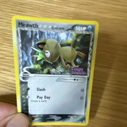 Pokemon Meowth 71/110 Holon Phantoms 2006 50 HP Common Reverse Holo English - Image 2