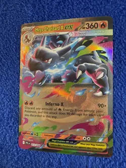 Mega Charizard X ex 013/094 Phantasmal Flames Holo Pokemon TCG - Image 3