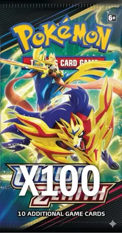 Crown Zenith Lot 100x Sealed Booster Packs ‼ Pokemon Not Weighed Not Scanned - Image 1