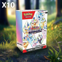 X10 Pokemon TCG SV8.5 Prismatic Evolutions Booster Bundle Sealed Wholesale - Image 1