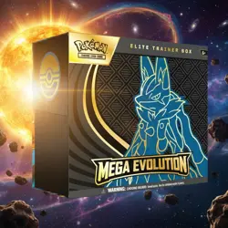 Sealed Mega Evolution Elite Trainer Box Lucario ETB Pokemon - Image 1