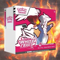 Pokemon Center Scarlet & Violet White Flare Elite Trainer Box SEALED - Image 1