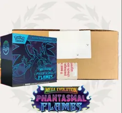 Pokemon Phantasmal Flames ELITE TRAINER BOX SEALED CASE OF 10 ETB ME02 - Image 1