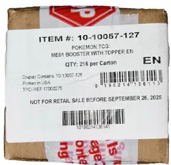 SEALED CASE 6x Booster Box Case Enhanced Mega Evolution ME1 Pokemon SHIPS ASAP - Image 1