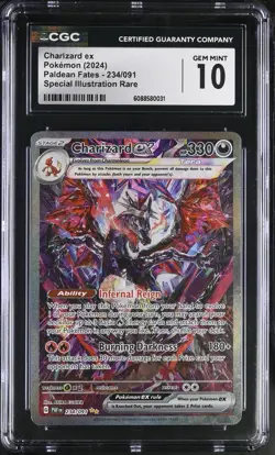POKEMON CGC 10 2024 SV Paldean Fates Charizard ex 234/091 SIR - Image 1