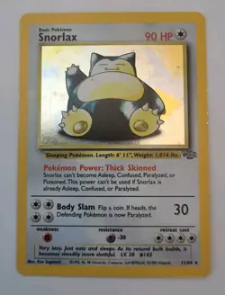 Snorlax Pokemon 11/64 Jungle Holo - Image 1