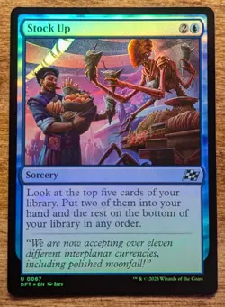 STOCK UP Foil - Aetherdrift MTG Magic: the Gathering - Image 1