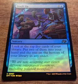 STOCK UP Foil - Aetherdrift MTG Magic: the Gathering - Image 2