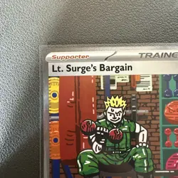 Lt. Surge’s Bargain 185/132 Special Illustration Rare Mega Evolutions Pokemon - Image 2