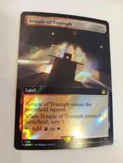 Temple of Triumph (Extended Art) (Surge Foil) Universes Beyond: Doctor Who Foil - Image 1