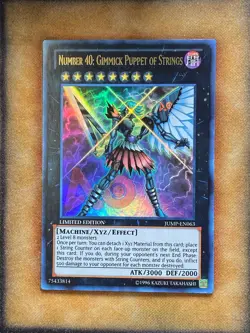 Yugioh Number 40: Gimmick Puppet of Strings JUMP-EN063 Ultra Rare MP - Image 1