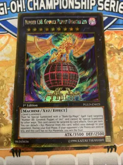 Yugioh NUMBER C88: GIMMICK PUPPET DISASTER LEO PGLD-EN021 1st Edition NM - Image 1