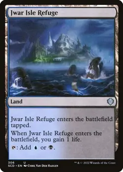 NM Jwar Isle Refuge, MTG, Starter Commander Deck, Magic the Gathering, 306 - Image 1