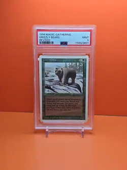 🟢🟢🟢 1994 MAGIC The Gathering GRIZZLY BEARS REVISED 3RD EDITION PSA 9 🟢🟢🟢 - Image 1