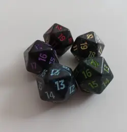 MTG , Edge Of Eternities, Spindown D20 dice each one (5 dice in total) - Image 2