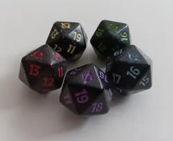 MTG , Edge Of Eternities, Spindown D20 dice each one (5 dice in total) - Image 4