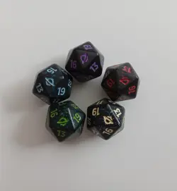 MTG , Edge Of Eternities, Spindown D20 dice each one (5 dice in total) - Image 5