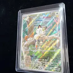 Pokemon Meowth 106/094 – Phantasmal Flames – English IR (Illustration Rare) - Image 1