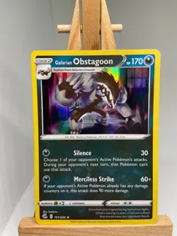 Galarian Obstagoon - Holo Rare - Fusion Strike 161/264 - MINT - Pokemon - Image 1