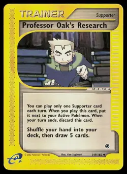 Professor Oak's Research 149/165 Uncommon Expedition Base Set Pokemon MP - Image 1