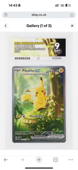 Pikachu Ex SIR 276/217 Ascended Heroes Ace 9 Pokemon TCG - Image 2
