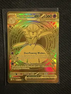 Pokemon Mega Gardevoir ex 187/132 Me01: Mega Evolution Holo Gold NM Pack Fresh - Image 1