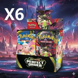 Pokemon Mega Evolution Perfect Order Booster Box Case of 6 Sealed ships 3-27 - Image 1