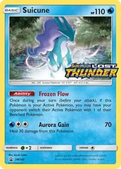 Pokemon Sun & Moon Promo Holo Suicune - (Prerelease) SM149 Holo P NM - Image 2