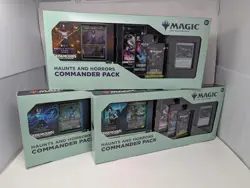 Magic The Gathering Duskmourn Haunts and Horrors Commander Set of 3 New Sealed - Image 1