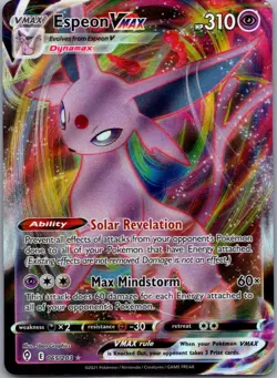 Espeon VMAX 065/203 Holo VMAX Rare Evolving Skies Pokemon Holo Near Mint - Image 1