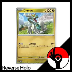 Pokemon TCG: Obsidian Flames - Reverse Holo - 161/197 - Drampa - Image 1