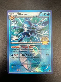 Pokemon Glaceon 23/116 City Championships STAFF Promo Holofoil NM!! - Image 1