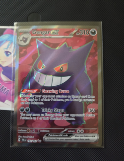 Pokemon TCG Gengar ex Full Art 193/162 SV05 Temporal Forces Ultra Rare Holo - Image 1