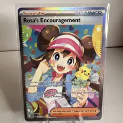 🍦 Pokemon Rosa's Encouragement 123/088 Full Art Perfect Order 🔥 - Image 1