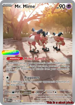 Mr. Mime - 179/165 [Pokemon MEW - 179/165] Holofoil - Image 1
