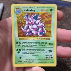 Wizards of the Coast Pokemon TCG Nidoking11/102 Base Set Shadowless Holo Rare LP - Image 1