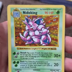 Wizards of the Coast Pokemon TCG Nidoking11/102 Base Set Shadowless Holo Rare LP - Image 3